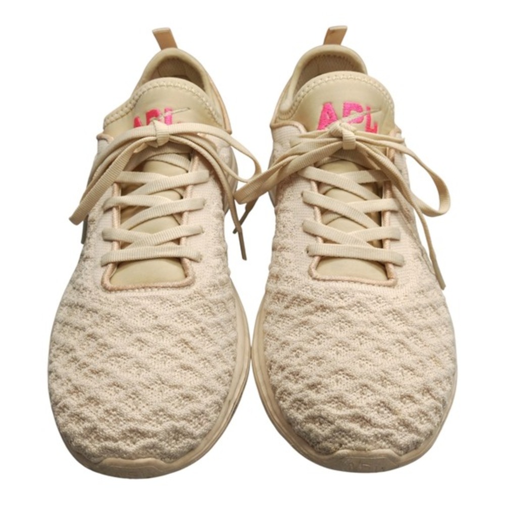 APL Techloom Phantom Sneakers‎ Womens US 10 Tan Athletic Low Top Lace Up 0421XC